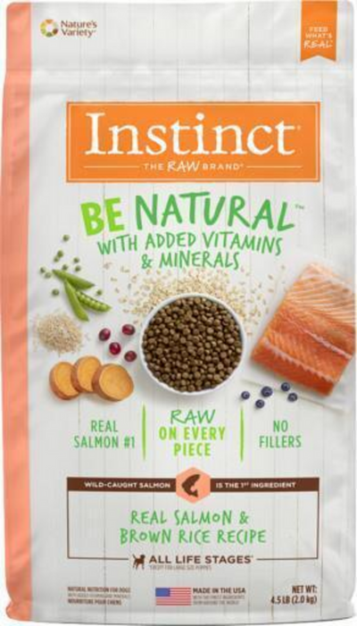 Instinct Be Natural Real Salmon and Brown Rice Dry Dog Food
