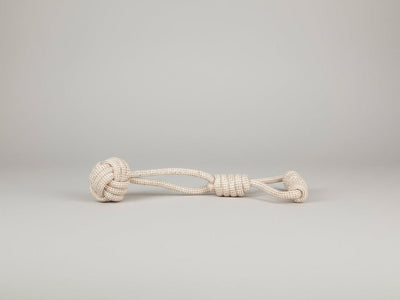 Hemp Rope Dog Toy - Ball with Tug Handle