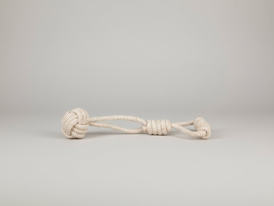 Hemp Rope Dog Toy - Ball with Tug Handle