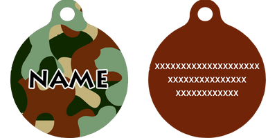 Camo Dog HD Dog ID Tag