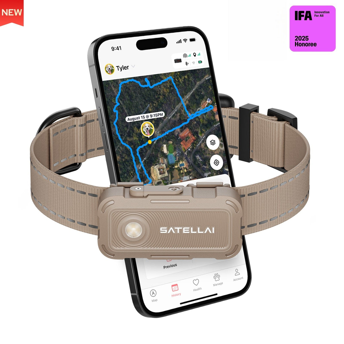 SATELLAI Collar Go GPS Dog Tracker