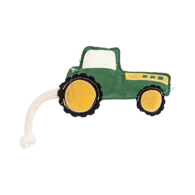 Country Living Green Faux Leather Tractor Dog Toy