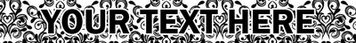 Personalized Damask Dog Collar