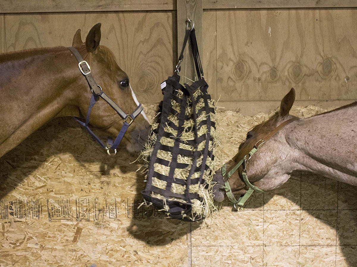 Supreme 4-Sided Hay Bag – 1.75" x 3.5" Horse Mouth Openings – Balanced Slow Feed – 1-Year Warranty | Patented Design