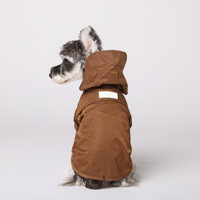 Tribeca adjustable velcro raincoat - Choco