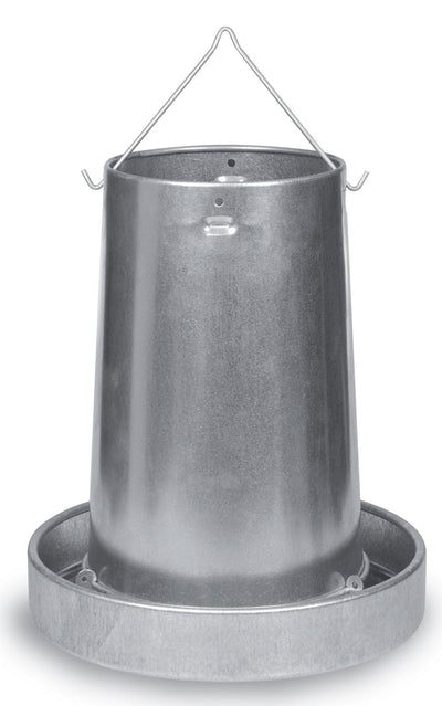 Hanging Galvanized Metal Chicken Feeder & Accessories