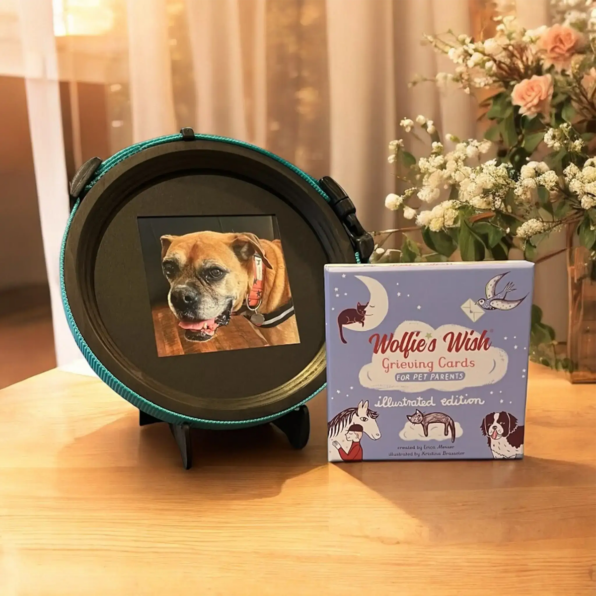 Pet Collar Display Frame & Pet Loss Cards | Memorial Gift Set