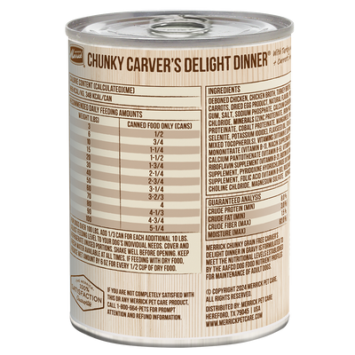 Merrick Chunky Grain Free Adult Carvers Delight Dinner Wet Dog Food (12.7oz)