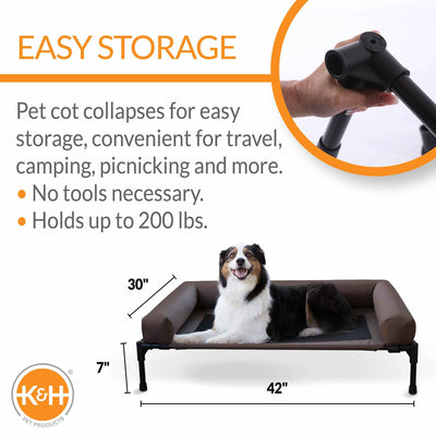 K&H Pet Products Original Bolster Pet Cot Elevated Pet Bed
