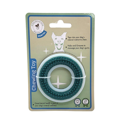 TPR & Nylon Dog Chew Ring Toy, 4 in