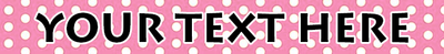 Personalized Pink Polka Dot Dog Collar