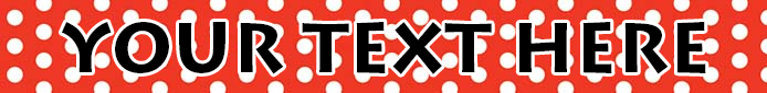 Personalized Red Polka Dot Dog Collar