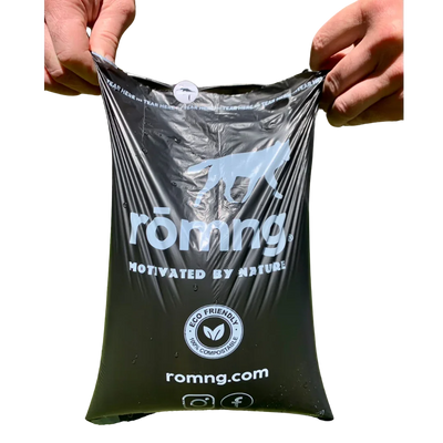 compostable plant-based dog poop bags with dispenser 450 count