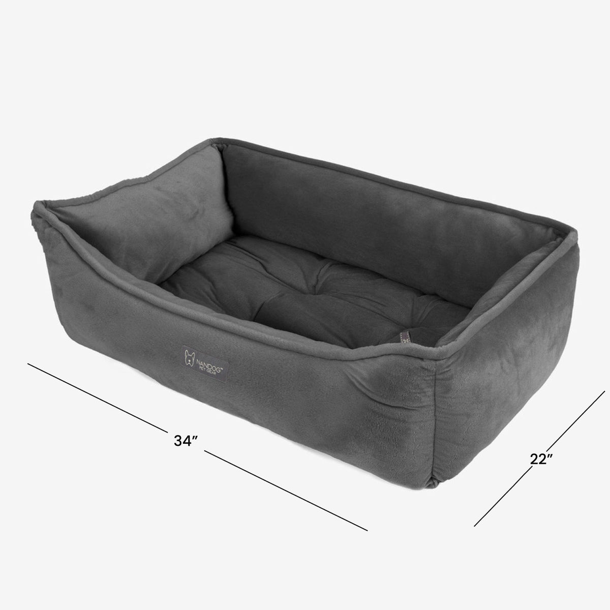Signature Bed in Charcoal Gray