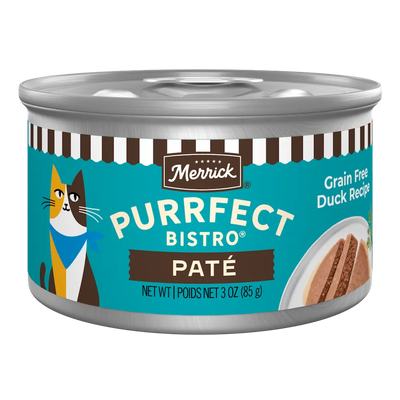 Merrick Purrfect Bistro Grain Free Adult Duck Pate Cat Food (3oz)