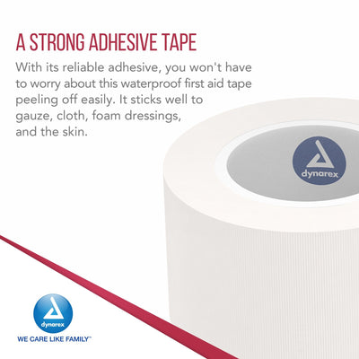 Dynarex Non-Woven Adhesive Tape, 1/2" x 2.5yds  2ea/bx, 100bxs/case (200 Count)