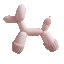 Balloon Dog Toy Pink