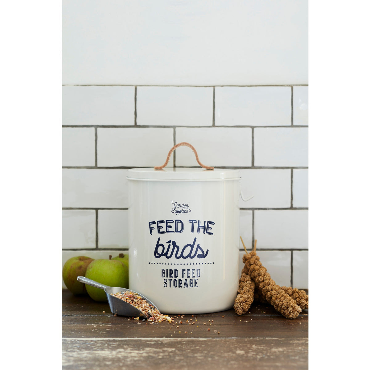 Burgon & Ball® Feed the Birds Tin, Stone