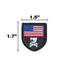 MINI AMERICAN DOG & CROSSBONES SHIELD Morale Patch