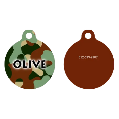 Camo Dog HD Dog ID Tag