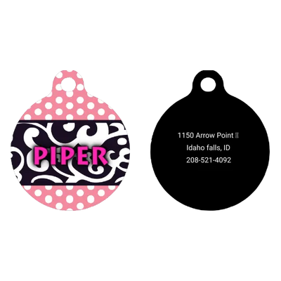 Chantilly Pink HD Dog ID Tag