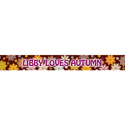 Personalized Autumn Flowers Dog Collar