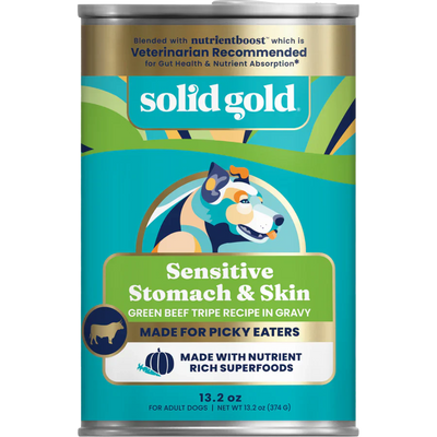 Solid Gold NutrientBoost Grain Free Green Beef Tripe Dog Pate (13.2oz)