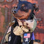 MINI AMERICAN DOG & CROSSBONES SHIELD Morale Patch