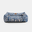 Chester & Lee | Velvet Sleeper Dog Bed Blue & White Animal Print