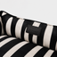 Chester & Lee | Velvet Sleeper Dog Bed Black Abstract