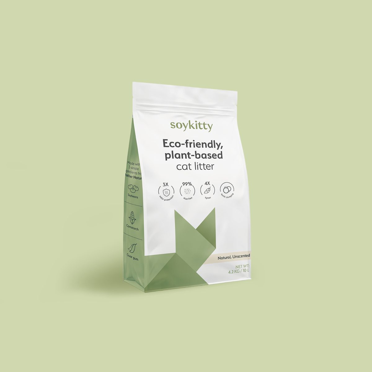 All-Natural, Non-Toxic Plant-Based Cat Litter - 1 Pack (Collective)