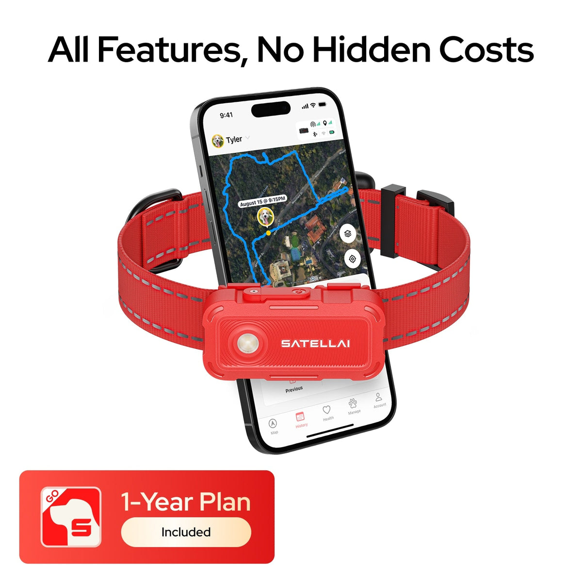 SATELLAI Collar Go GPS Dog Tracker