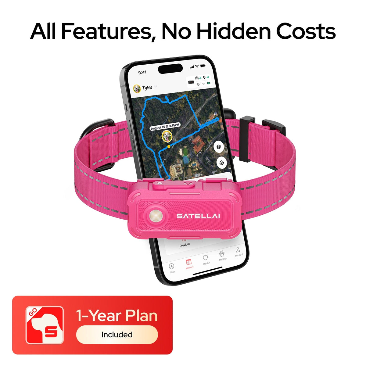 SATELLAI Collar Go GPS Dog Tracker