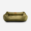 Chester & Lee | Vibrant Velvet Sleeper Dog Bed Olive