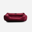 Chester & Lee | Vibrant Velvet Sleeper Dog Bed Wine