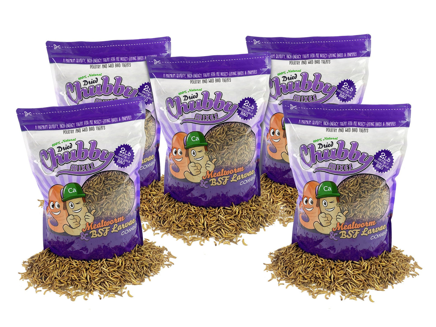 10lb Chubby Mix (Mealworm & Black Soldier Fly Larvae)