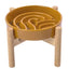 [Wave] Slow Feeder Dog Bowls - Pink / Beige / Orange