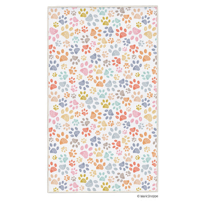 Paw Prints Pet Drying Microfiber Towel