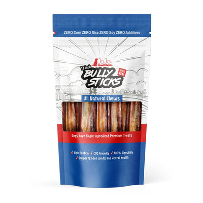12" Jumbo Beef Bully Sticks for Dogs, 2-Pack