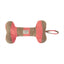 Ashi Dog Toy Large - Cherry Red/Taupe