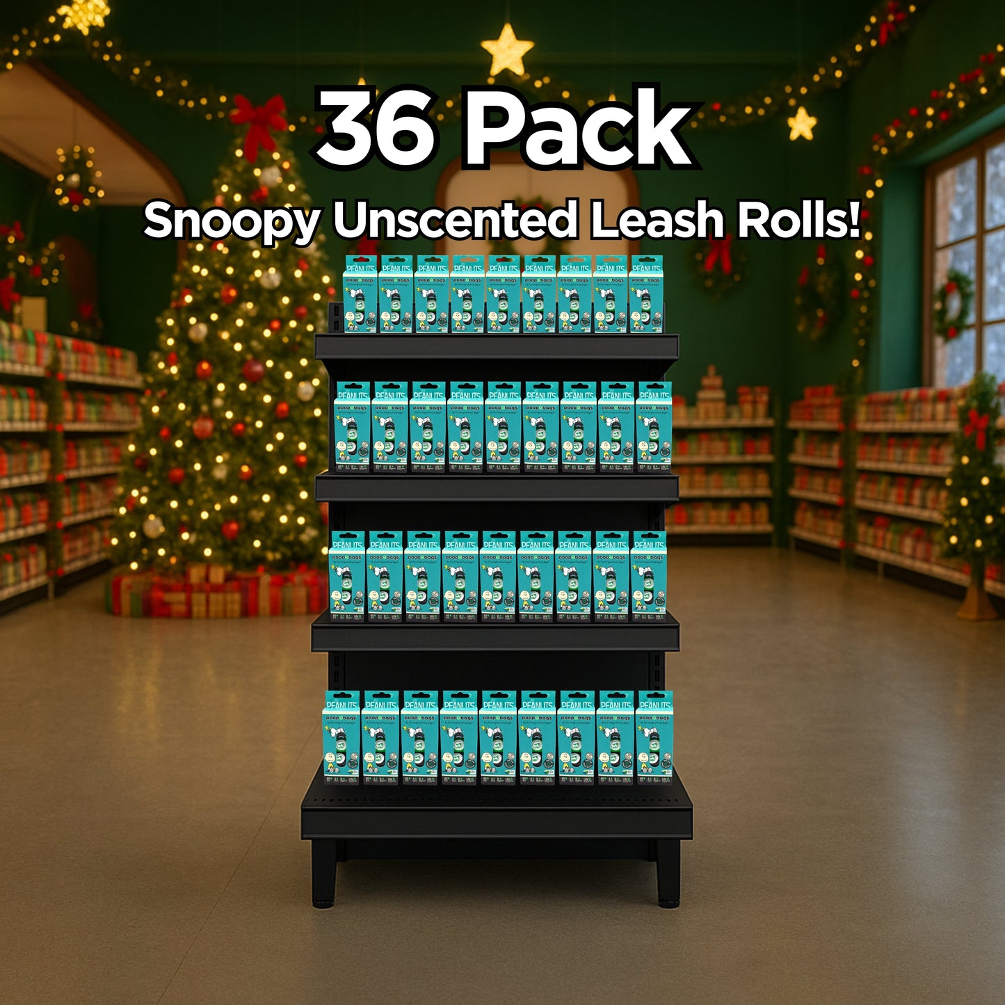 Wholesale Stocking Stuffer Snoopy 4-Roll Leash Roll Bundle