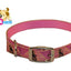Hand Painted Leather Over Nylon Dog Collars by cuteNfuzzy