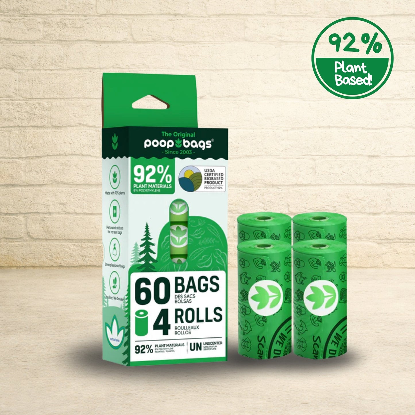 Wholesale Leash Roll Poop Bags