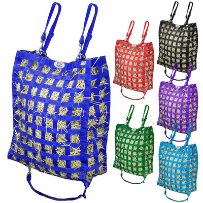 Superior 4-Sided Slow Feeder Horse Hay Bag – 1.75" Square Openings – Restricted Slow Feed – 1-Year Warranty | Patented Design