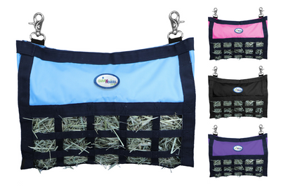 CuteNFuzzy Rabbit & Guinea Pig Hay Bag Feeder with Super Tough Bottom® Design | 25 Feeding Openings | Large 15" x 11" x 3" Hanging Hay Feeder | Less Waste, Cleaner Cage | Made in USA Design