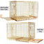 24-42" Collapsible Copper Gold Dog Crate GLD24/30/36/42