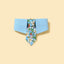 Blue Botanique Necktie Bandana