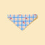 Blue Gingham Cherry Bandana