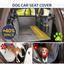 Large Seat Guard Waterproof Back Seat Extended Cover With Mesh Window Storage Pockets