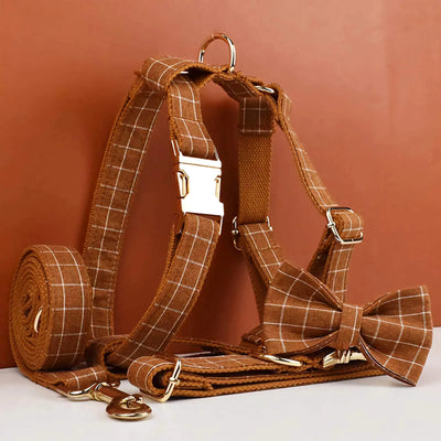 Classic Brown Plaid Set